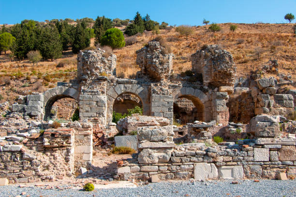 biblioteka celsusa, efez, izmir, turcja - celsius library zdjęcia i obrazy z banku zdjęć