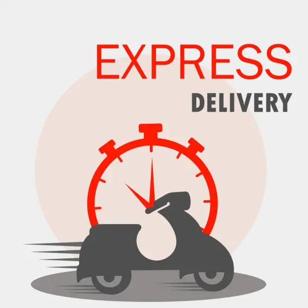 Vector illustration of Online delivery service, online order tracking, home, and office delivery.