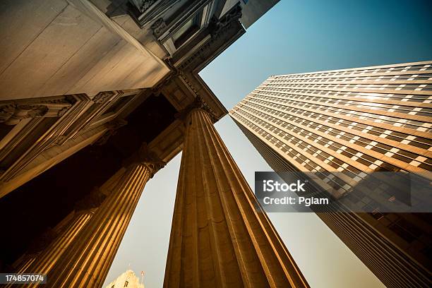 Corporate Finance Buildings Stock Photo - Download Image Now - Banking, Bank - Financial Building, Architectural Column