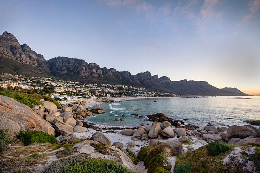 Cape Town Camps Bay South Africa Beach Sunset Panorama
