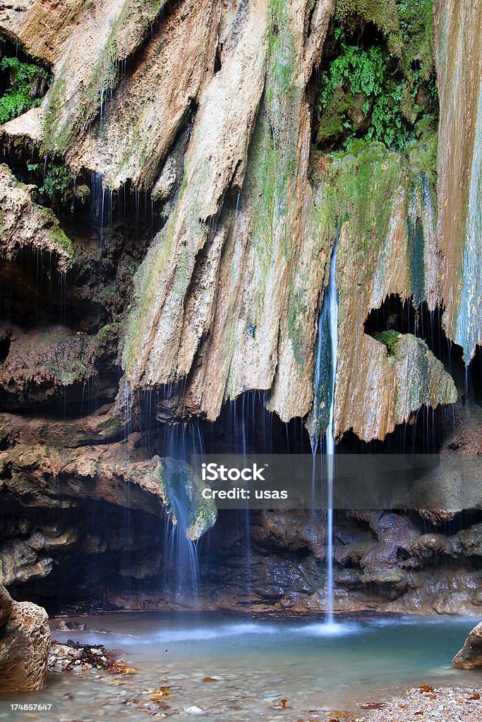 Piangere Stone a Hierapolis-Esposizione lunga - Foto stock royalty-free di Acqua