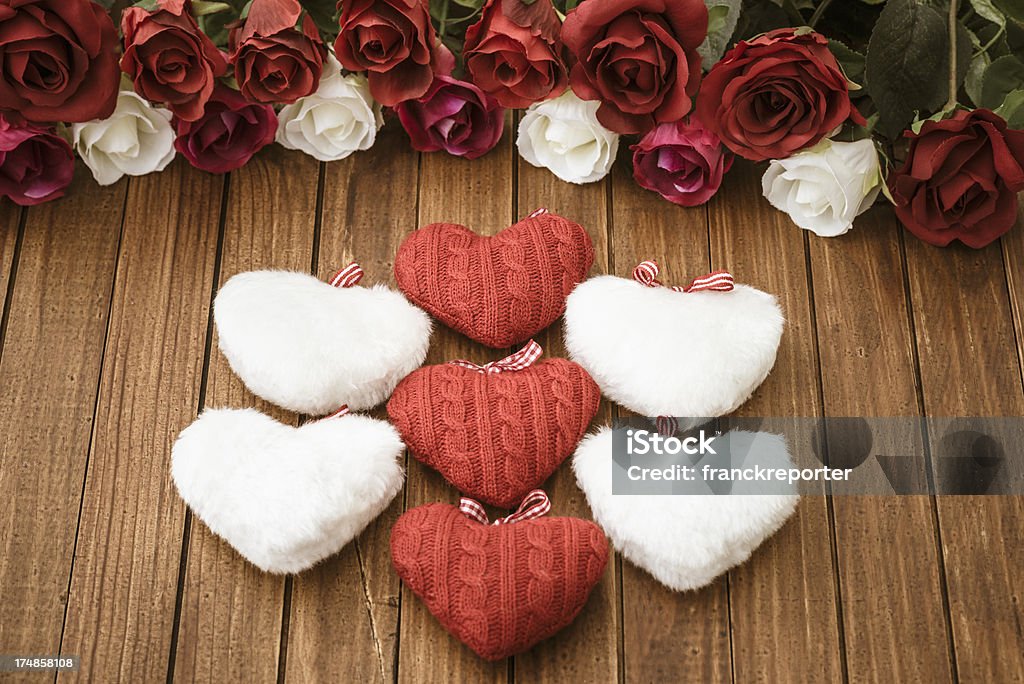 Rose Hintergrund Dekoration für St. valentine - Lizenzfrei Auf Rosen gebettet Stock-Foto