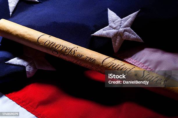 Bill Of Rights Usa Flag Stock Photo - Download Image Now - American Culture, American Flag, American Revolution