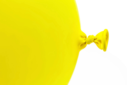 Yellow Balloon with text space