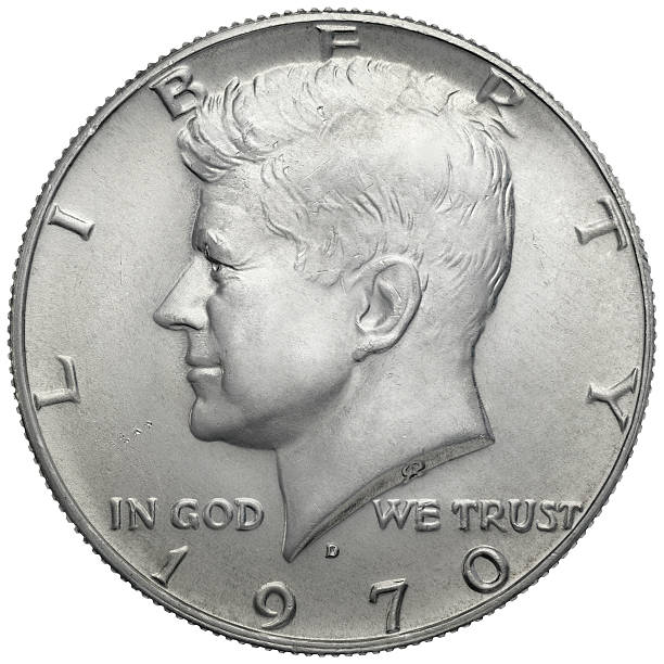 john f. kennedy połowy dolarów - fifty cent coin zdjęcia i obrazy z banku zdjęć