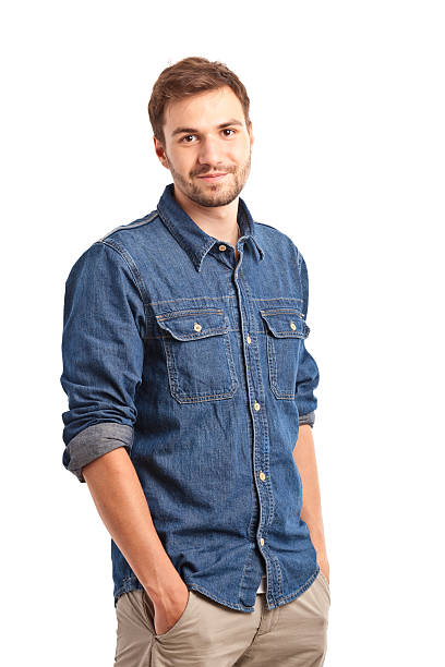 istock young handsome man in jeans shirt 174859808
