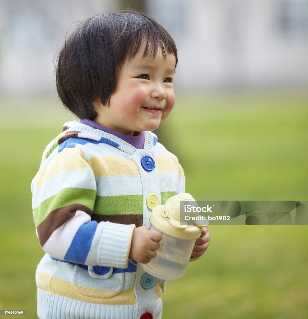 Bella bambina sorriso - Foto stock royalty-free di 12-23 mesi