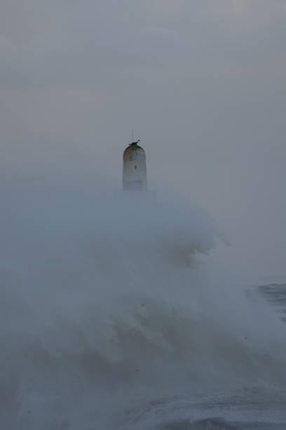 istock Storm Babet At South Breakwater Pier 1748606271