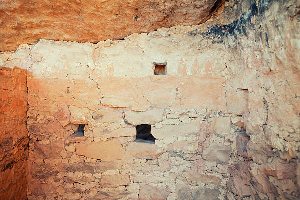 발코니 하우스 유적지-메사 베르데 국립 공원, 콜로라도 - cave painting north american tribal culture ancient pueblo 뉴스 사진 이미지