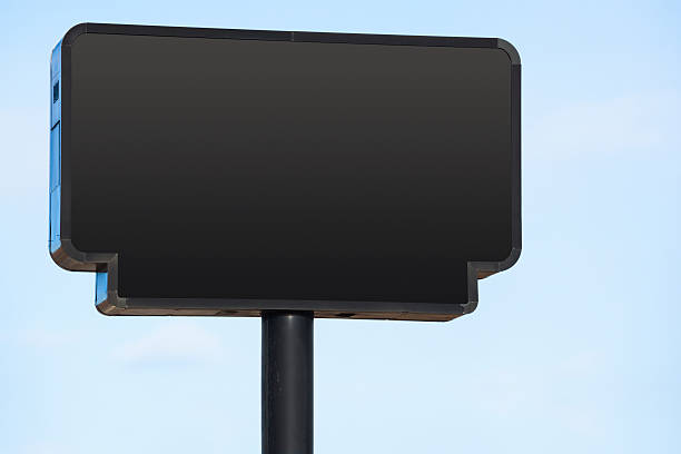 istock Blank Black Commercial Sign 174861140