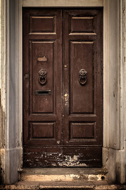 istock Old wooden door 174861384