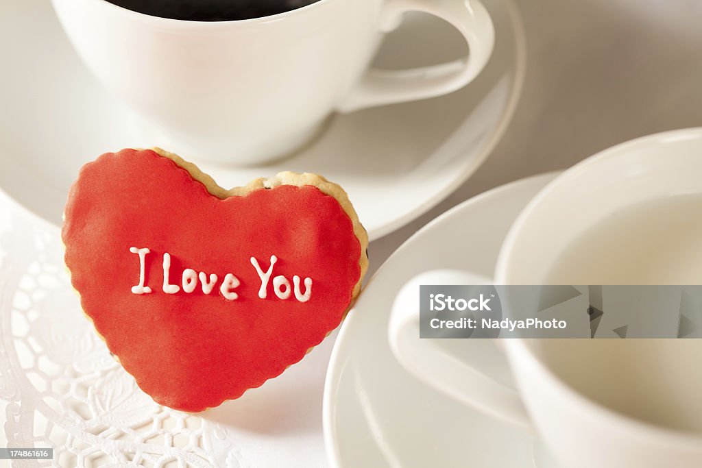 Cookie de Dia dos Namorados - Foto de stock de Alimentação Não-saudável royalty-free