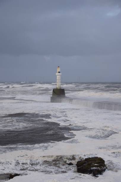 istock Storm Babet At South Breakwater Pier 1748616172