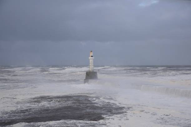 istock Storm Babet At South Breakwater Pier 1748616709