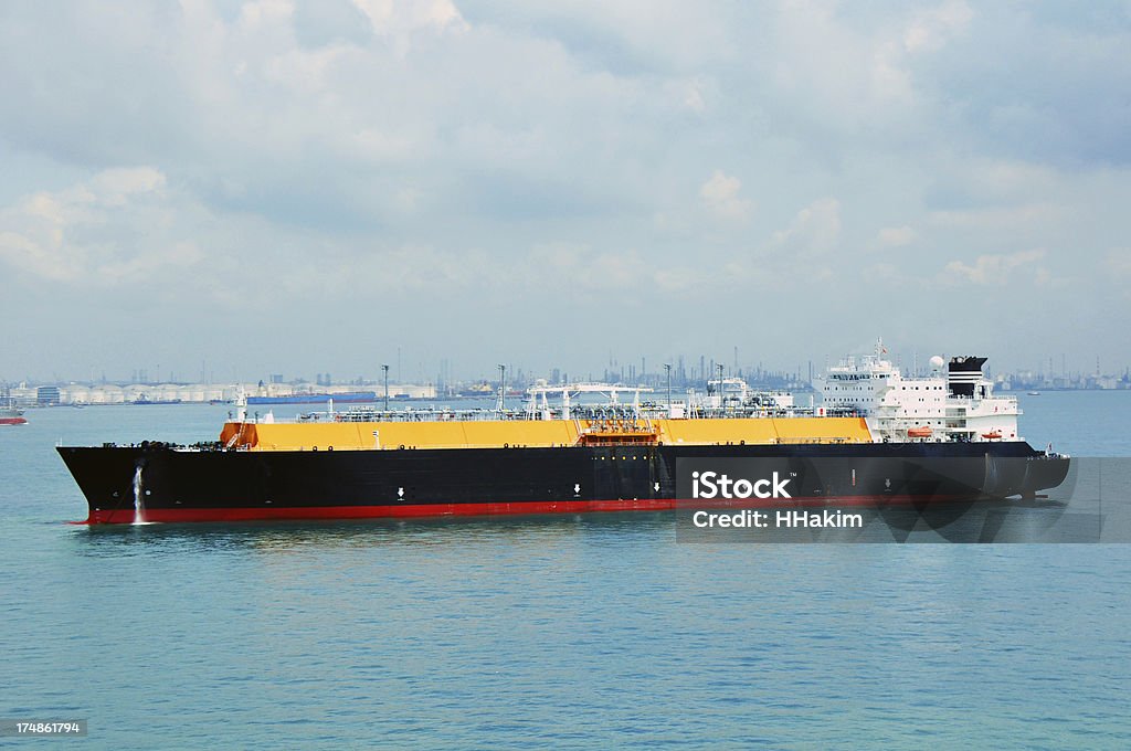 Schifffahrt LNG-Tanker - Lizenzfrei Behälter Stock-Foto