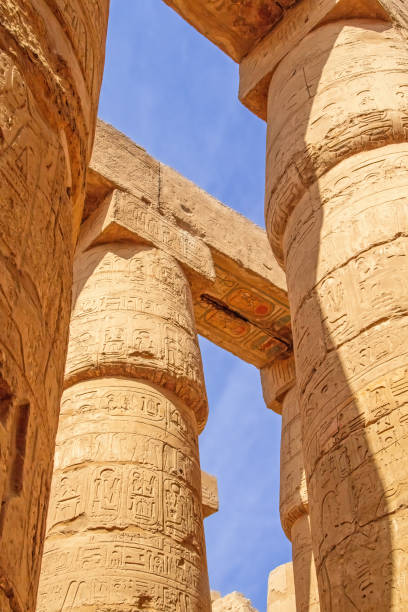 istock Columns at the Temples of Karnak. Egypt. Vertically. 1748625848