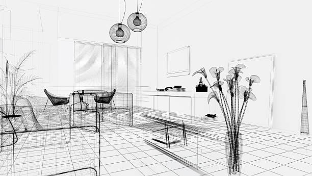 510+ 3d Wireframe Of A Modern Sofa Stock Photos, Pictures & Royalty ...