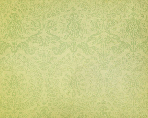 faded paper with floral ornament