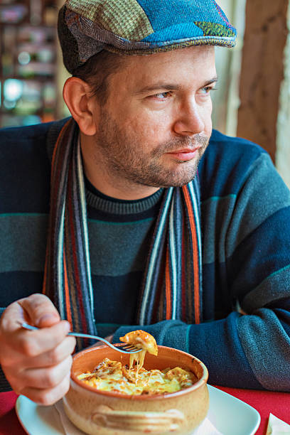 istock Contemporary artist having lunch 174863407