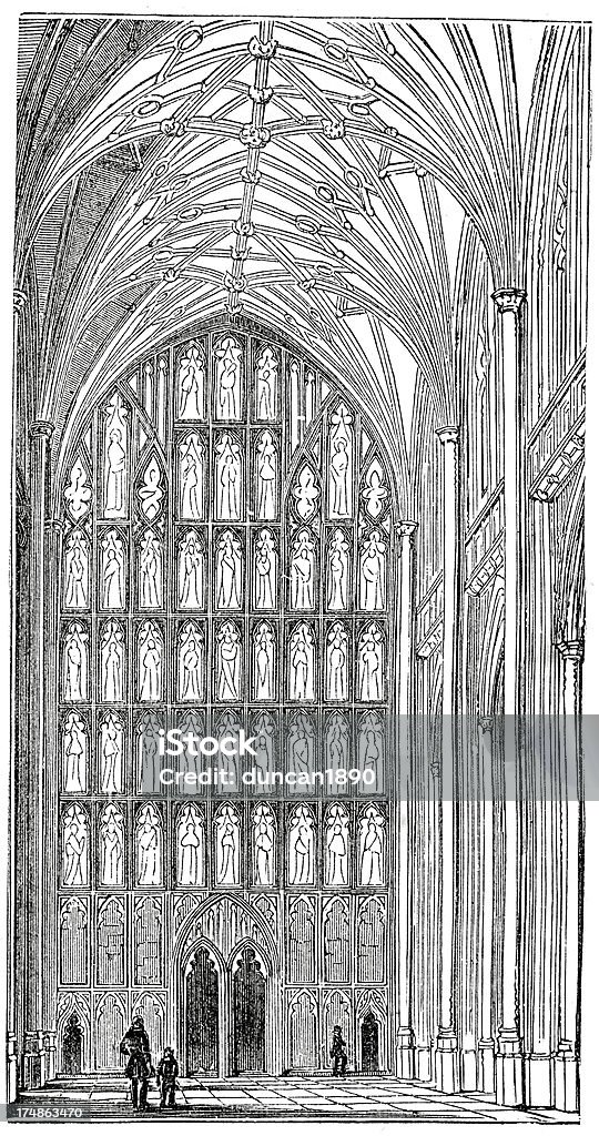 Winchester Katedra - Zbiór ilustracji royalty-free (Anglia)