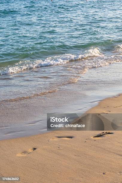 Footprints Na Praia - Fotografias de stock e mais imagens de Ao Ar Livre - Ao Ar Livre, Areia, Aspiração