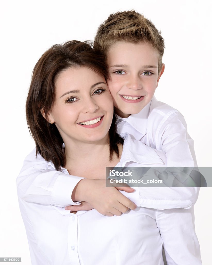 Mère avec son fils - Photo de 10-11 ans libre de droits