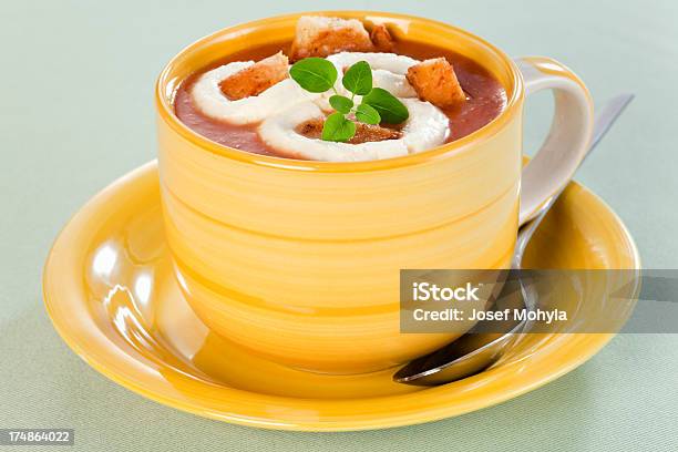 토마토 수프 갈색에 대한 스톡 사진 및 기타 이미지 - 갈색, 거품 내기, 건강한 식생활