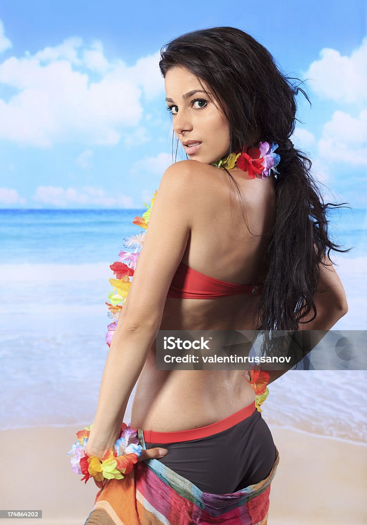 Femme Sexy sur la plage - Photo de Adulte libre de droits