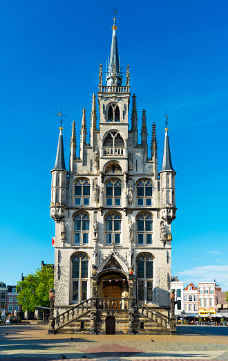 The Town Hall in Gouda, Netherlands was built in 1459