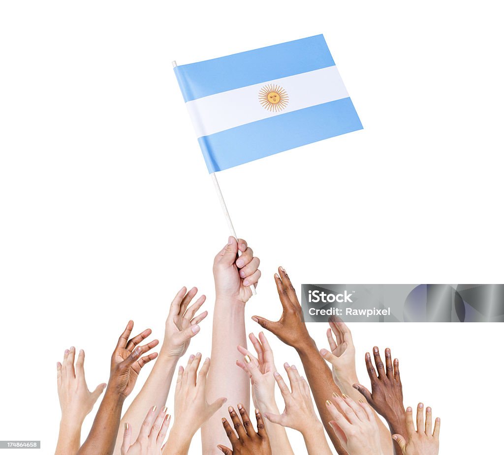 Bandiera dell'Argentina - Foto stock royalty-free di America del Sud