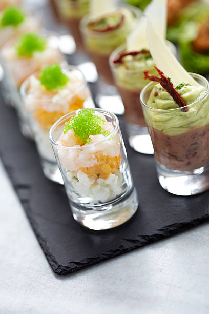 istock Shrimp and caviar appetizer in a glass 174864979