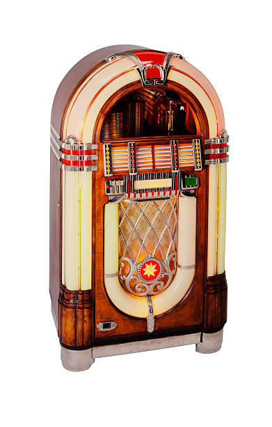 istock Isolated shot of retro Jukebox on white background 174865009