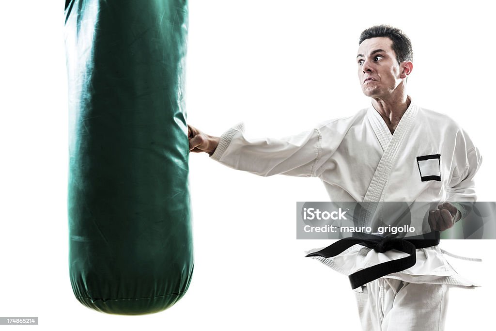 Homem Jovem Artes Marciais de prática - Royalty-free 20-24 Anos Foto de stock