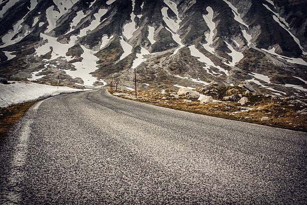 곡선 산길, 해설 - freedom spring desert road country road 뉴스 사진 이미지