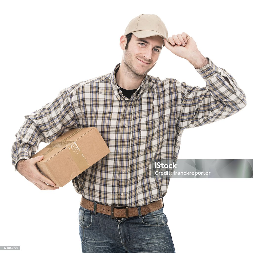 Sonriendo cartero - Foto de stock de Camionero libre de derechos