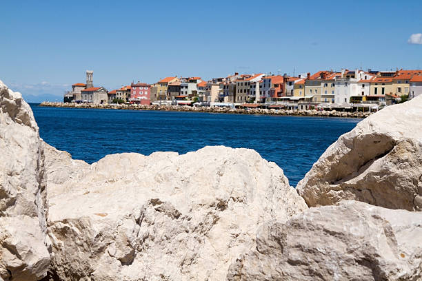 Summer in Piran stock photo