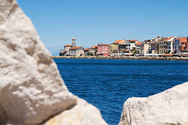 Summer in Piran stock photo