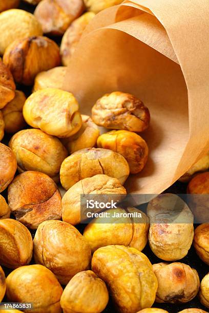 Roasted Chestnuts Stock Photo - Download Image Now - Packing, Baked, Chestnut - Food