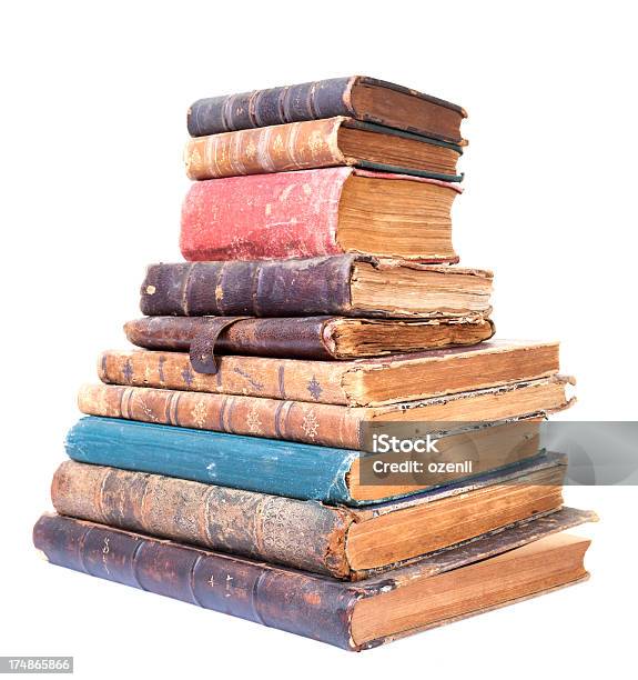 Antique Books Stock Photo - Download Image Now - 19th Century, 19th Century Style, Ancient