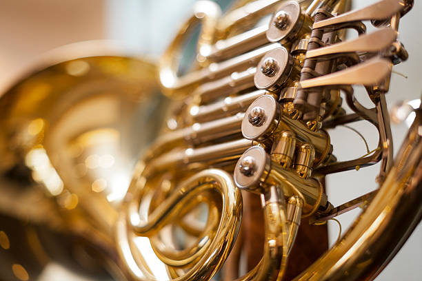 French Horn stock photo