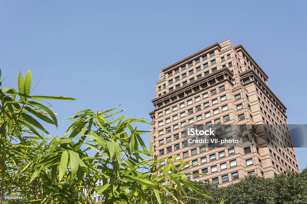 city scenery "Apartments and tree in park under blue sky in Taipei, Taiwan, Asia." Apartment Stock Photo