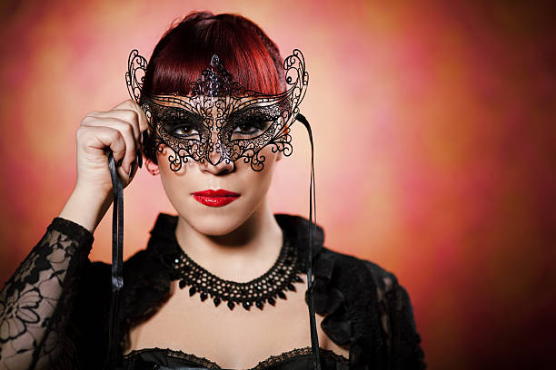 istock Goth girl with a mask 174866136