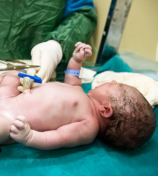 новорожденный - umblical cord стоковые фото и изображения