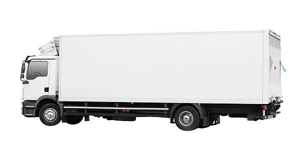 istock Isolated blank white truck 174866829