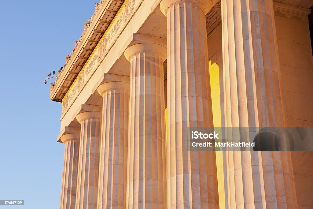 Colonnes à Lincoln Memorial dans l'État de Washington, D.C. - Photo de Antique libre de droits