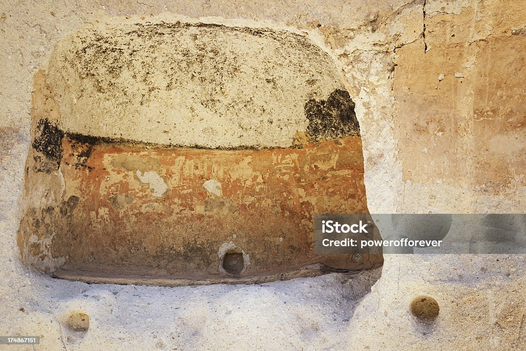 Cave Paintings - Bandelier National Monument Cave paintings at Bandelier National Monument in New Mexico, USA. Bandelier National Monument Stock Photo