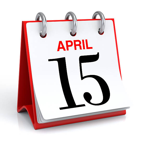 istock A desk calendar for April 15th  174867261