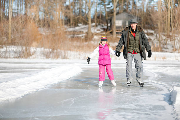 istock Father and Daughter Ice Skating 174867264