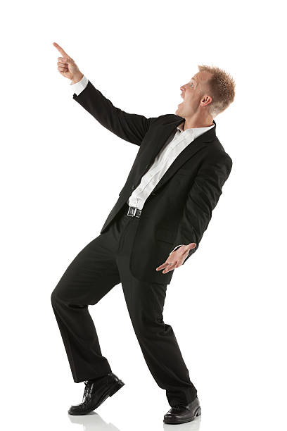 istock Excited young businessman pointing 174867283