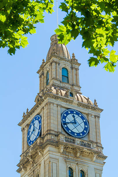 melbourne - melbourne australia clock tower clock zdjęcia i obrazy z banku zdjęć